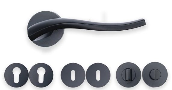 IVENTO 13 Дръжка за врата ЛУКС, черен мат